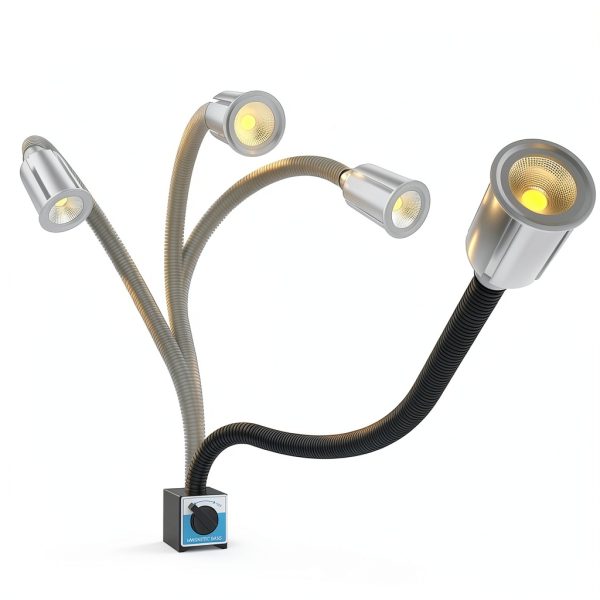 Bheooen LED Work Light Flexible Gooseneck Magnetic Base-3