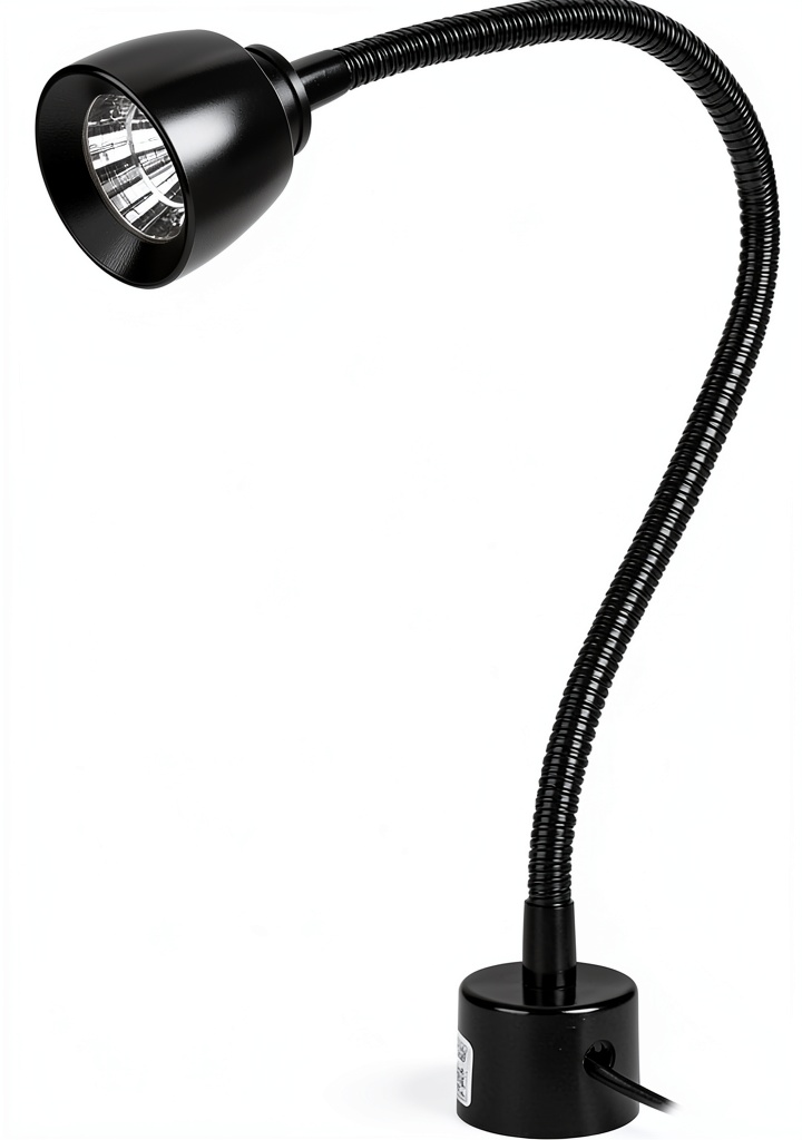 Estink LED lamp illuminating a CNC machine workspace