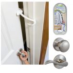Door Monkey Child Safety Door Lock Modern White Plastic-0