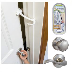 Door Monkey Child Safety Door Lock Modern White Plastic-0