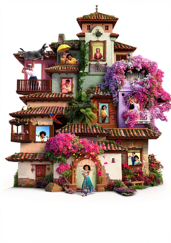 Disney Encanto Kindle book cover showing vibrant characters and settings