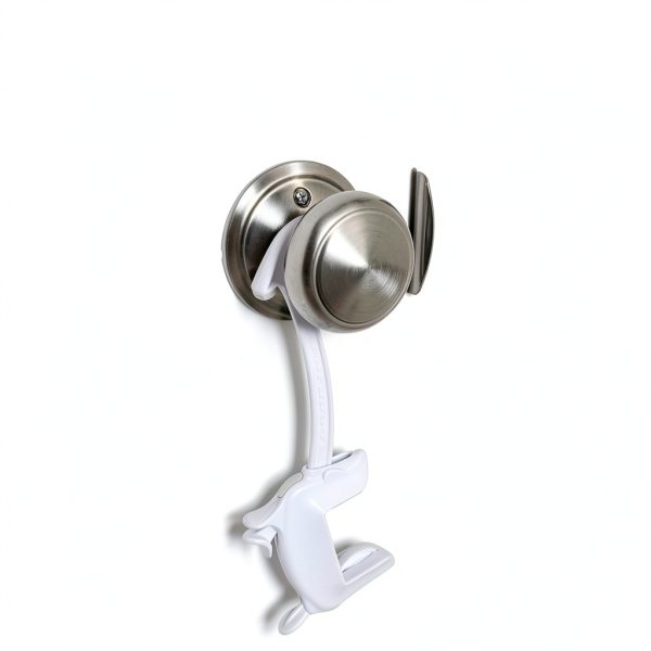 Door Monkey Child Safety Door Lock Modern White Plastic-7
