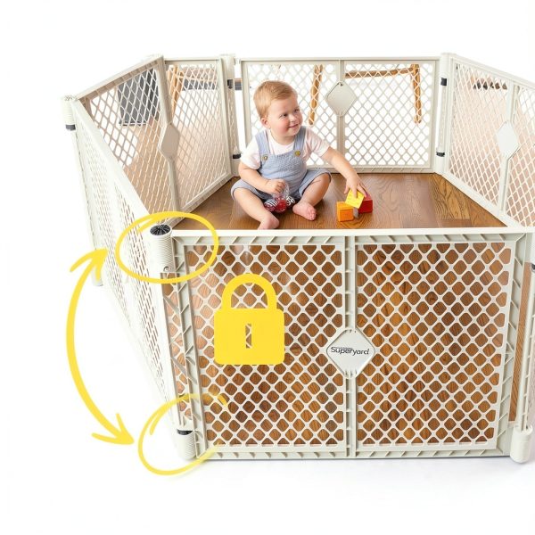 Regalo Baby Playpen Expandable Gate Plastic Indoor Outdoor-2