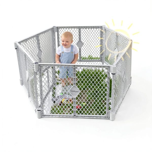 Regalo Baby Playpen Expandable Gate Plastic Indoor Outdoor-7