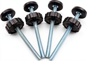 Vmaisi Baby Gate Spindle Rods Replacement Hardware Kit Black-0