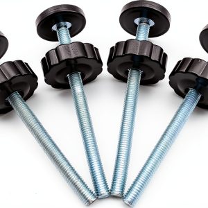 Vmaisi Baby Gate Spindle Rods Replacement Hardware Kit Black-0