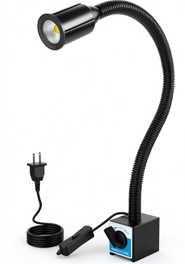 Bheooen LED Work Light Flexible Gooseneck Magnetic Base-0