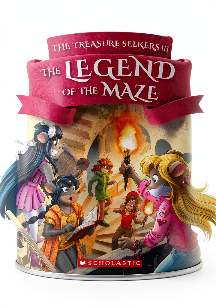 Thea Stilton Book 3 cover showing adventurous characters and treasure theme