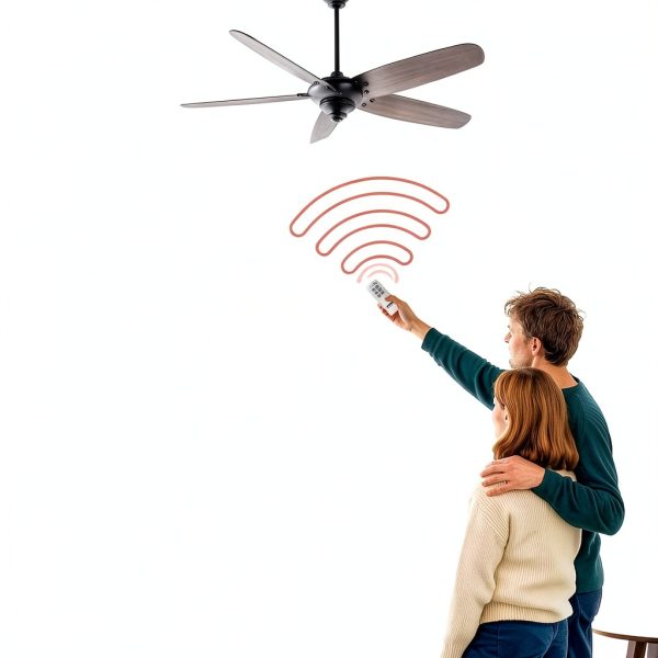 Anderic Ceiling Fan Remote Control Kit White Modern-6