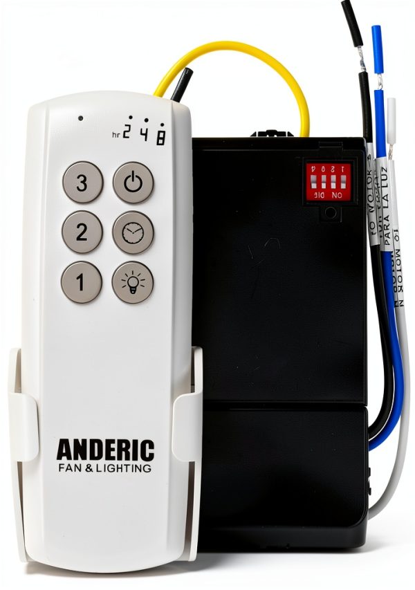Anderic Ceiling Fan Remote Control Kit White Modern-0