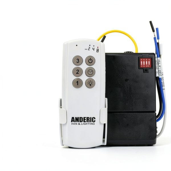 Anderic Ceiling Fan Remote Control Kit White Modern-1