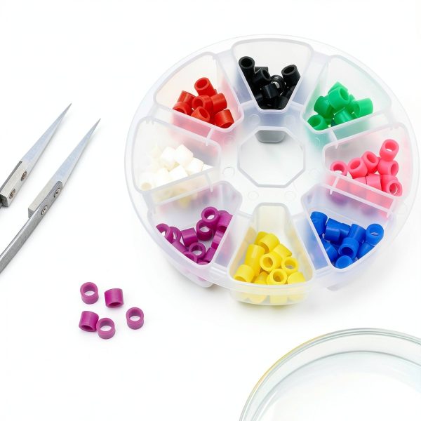 Dental Code Ring 160Pcs Non‑Toxic Silicone Dental Instrument Color Code Rings Hospital Orthodontic Code Rings Dental Clinic Orthodontic Accessory-6
