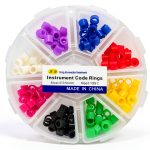 Dental Code Ring 160Pcs Non‑Toxic Silicone Dental Instrument Color Code Rings Hospital Orthodontic Code Rings Dental Clinic Orthodontic Accessory-0