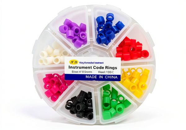 Dental Code Ring 160Pcs Non‑Toxic Silicone Dental Instrument Color Code Rings Hospital Orthodontic Code Rings Dental Clinic Orthodontic Accessory-0