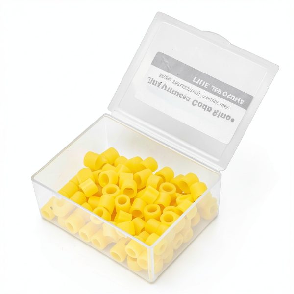 Dioche Dental Color Code Band, Silicone Dental Color Code Rings, Dental Color Code Rings Dental Color Code Rings Accessory Supplies 100pcs (yellow)-6