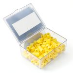 Dioche Dental Color Code Band, Silicone Dental Color Code Rings, Dental Color Code Rings Dental Color Code Rings Accessory Supplies 100pcs (yellow)-0