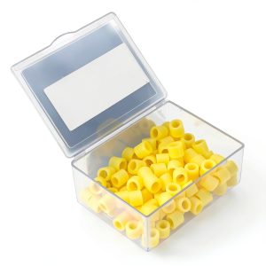 Dioche Dental Color Code Band, Silicone Dental Color Code Rings, Dental Color Code Rings Dental Color Code Rings Accessory Supplies 100pcs (yellow)-0