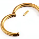 G.S Gold Plated Chrome Bull Ring-0