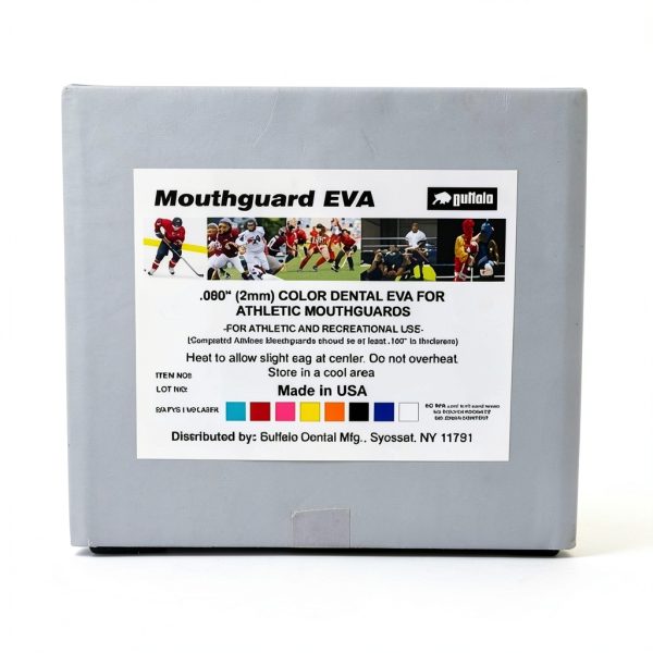 62804 EVA Mouth guard Material Sheet, 5" Width, 5" Length, 0.080" Thickness, Clear (Pack of 12)-0
