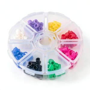 160PCS Dental Code Rings, Silicone Instrument Code Circle Autoclavable Orthodontic Color Code Ring (Multicolor)-0