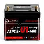 Group U1 Lithium LiFePO4 Lawn Mower Battery AMPXELL 480CCA 12V 16Ah-0