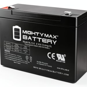 Mighty Max Battery 6V 12AH F2 SLA Replacement for Zareba ESP10M-0