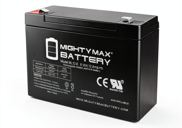 Mighty Max Battery 6V 12AH F2 SLA Replacement for Zareba ESP10M-0
